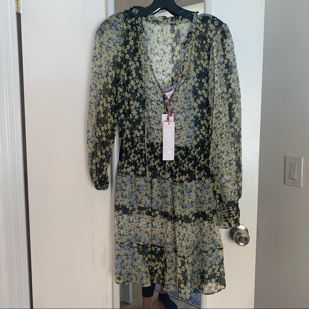Silk Floral Printed Dress